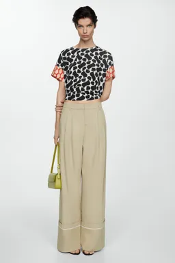 Blusa estampada con detalles de Mango en Blusas para argentina