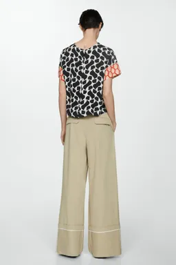 Blusa estampada con detalles de Mango en Blusas para argentina