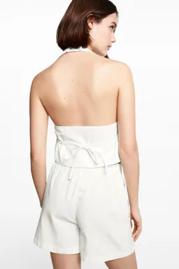 Chaleco halter lino de Mango Teen en Chalecos para argentina