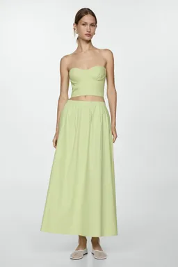 Top crop palabra honor de Mango en Tops para argentina