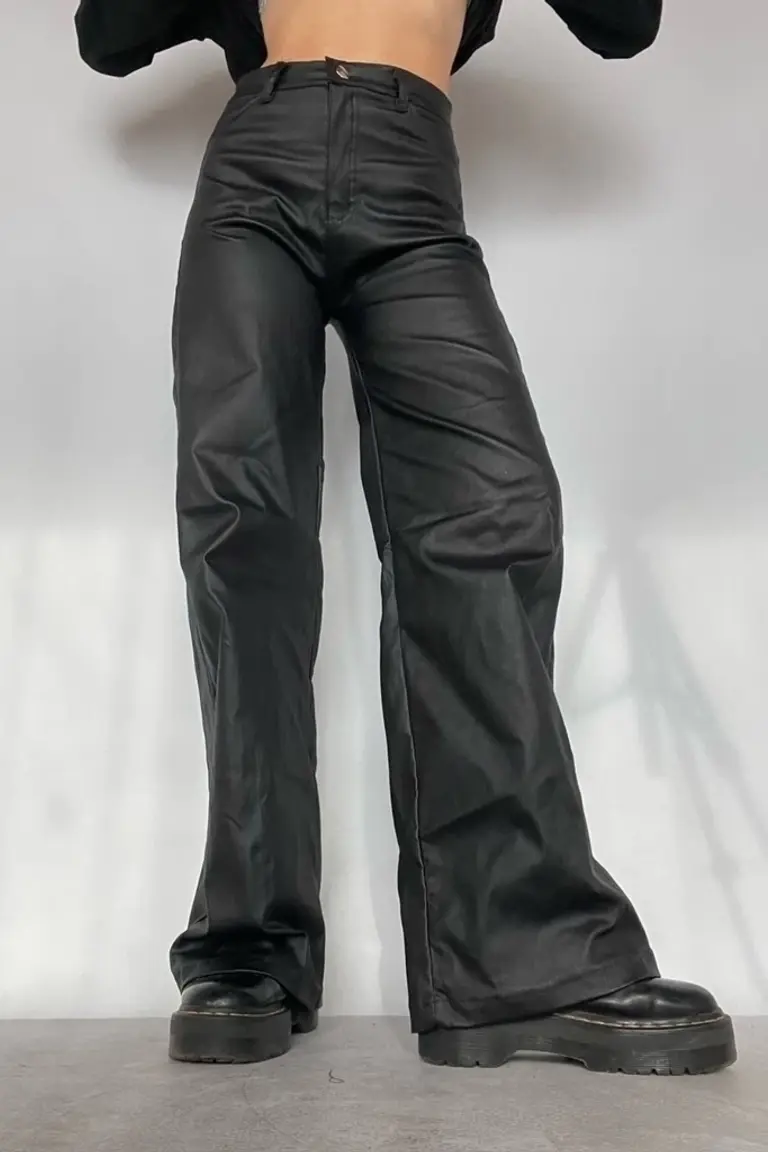 Pantalon Wide Leg de Leonax Pantalones Negro BKSTG