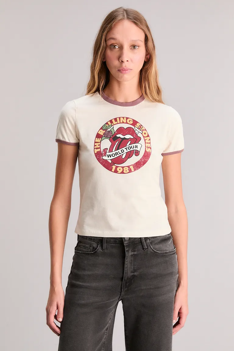 Remera Blanca con Estampado Exclusivo de los Rolling Stones de Kosiuko en Remeras para argentina