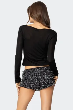 Top transparente cuello barco de Edikted en Tops para argentina