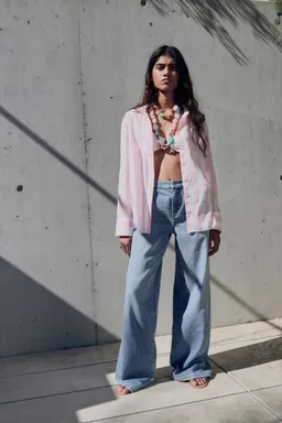 Camisa algodón rayas de Mango en Camisas para argentina
