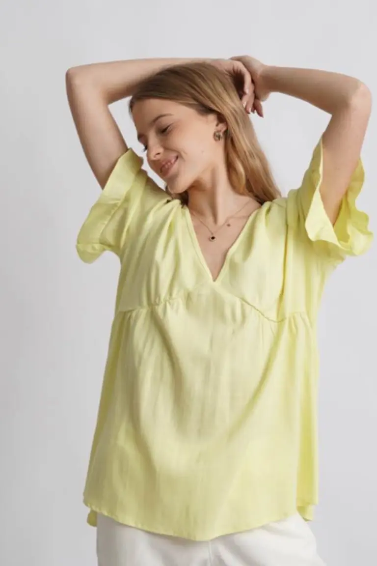 Blusa Cuello V de Hesed en Blusas para argentina