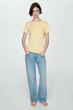 Camiseta lino manga corta de Mango en Remeras para argentina