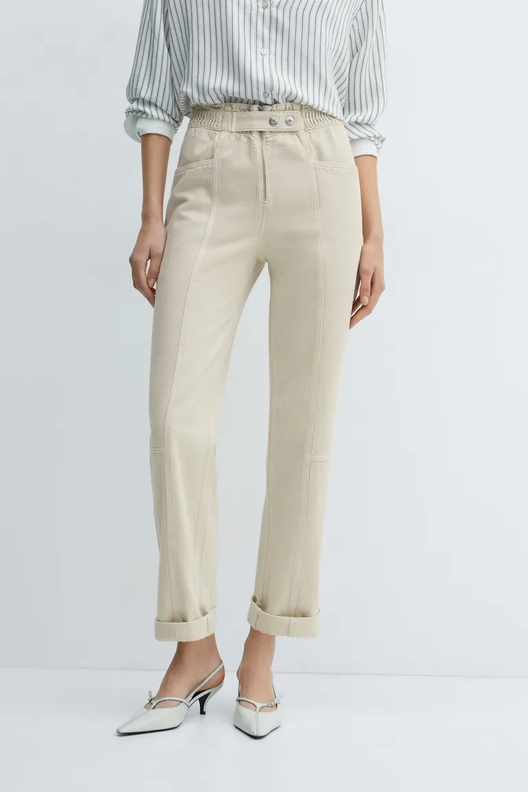 Jeans slouchy cintura elástica de Mango en Pantalones para argentina