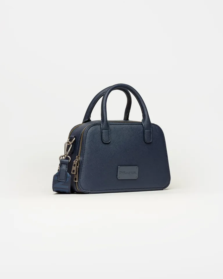 Cartera de mano estructurada con doble cierre y correa desmontable de Prüne en Bolsos y Carteras para argentina