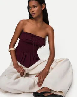 Top bandeau texturizado de Bershka en Tops para argentina