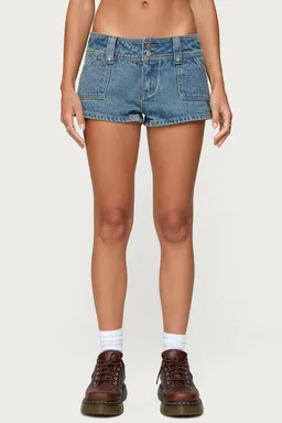 Short jean tiro bajo de Edikted en Shorts para argentina