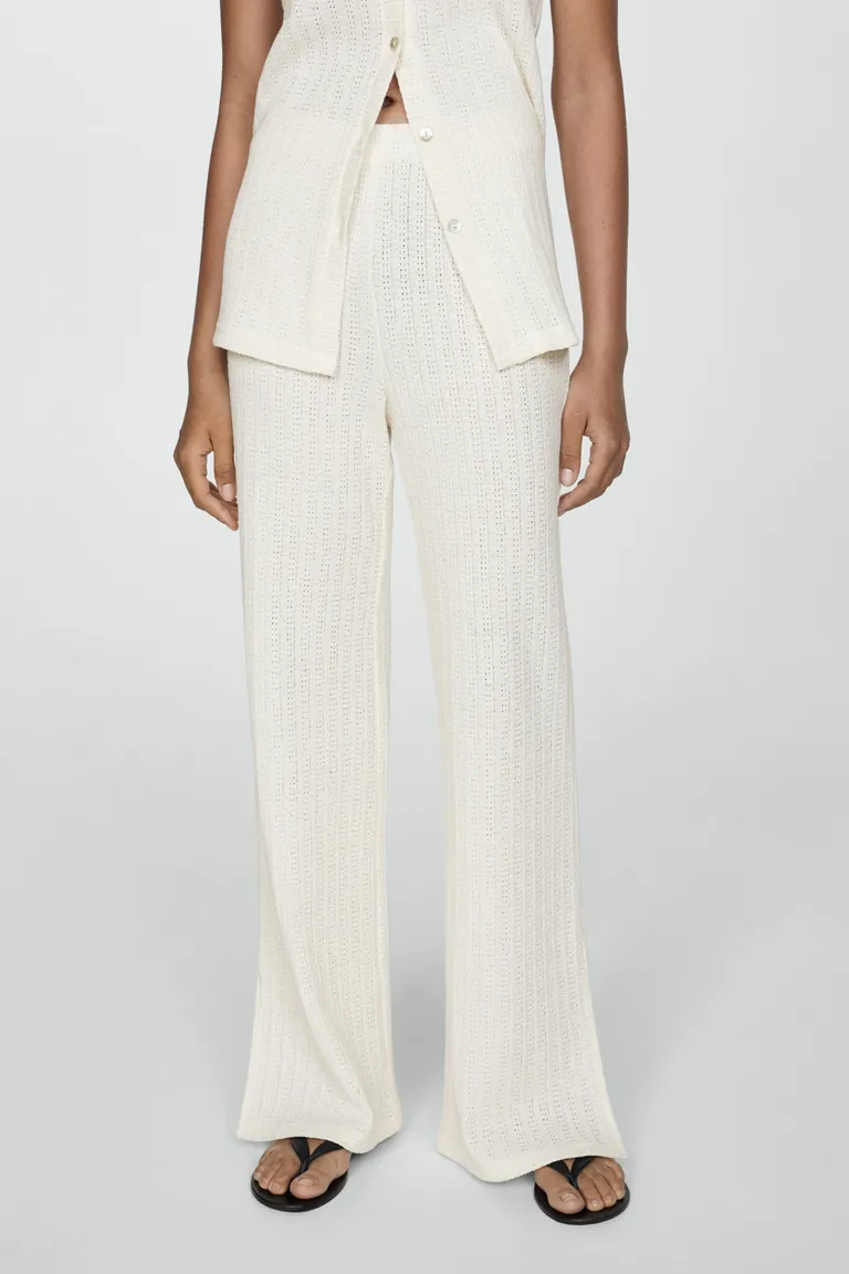 Pantalón recto crochet de Mango en Pantalones para argentina