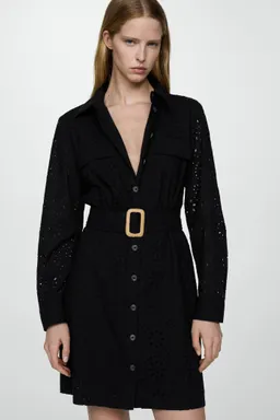 Vestido camisero bordado suizo de Mango en Vestidos para argentina