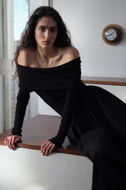 Vestido hombros descubiertos combinado de Mango en Vestidos para argentina