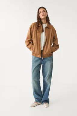 Chaqueta bomber efecto ante de Stradivarius en Chaquetas para argentina