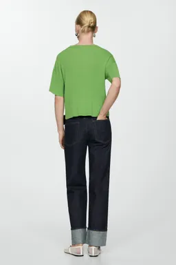 Camiseta punto canalé de Mango en Remeras para argentina