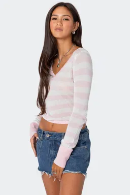 Top tejido rayado candice de Edikted en Tops para argentina
