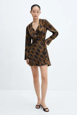 Vestido cruzado estampado de Mango en Vestidos para argentina
