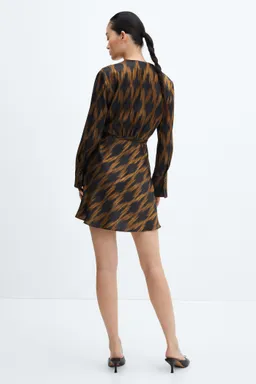 Vestido cruzado estampado de Mango en Vestidos para argentina