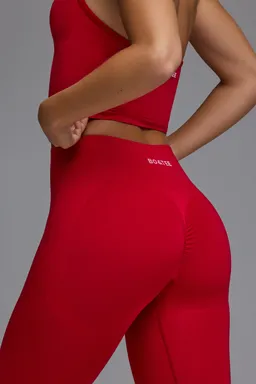 Calzas petite cintura alta rojo cereza de Oh Polly en Pantalones para argentina