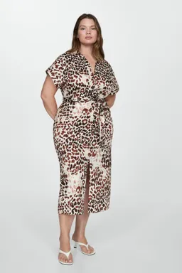 Vestido animal print lazo de Mango en Vestidos para argentina