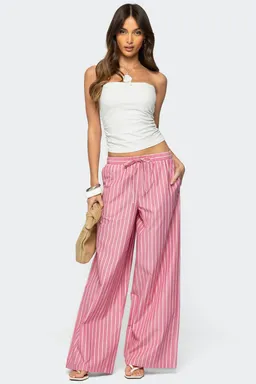 Pantalón maggy rayas pierna ancha de Edikted en Pantalones para argentina