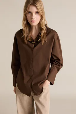 Camisa recta algodón de Mango en Camisas para argentina
