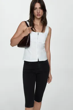 Jeans slim capri costuras de Mango en Pantalones para argentina