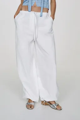 Pantalón parachute algodón de Mango en Pantalones para argentina