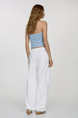 Pantalón parachute algodón de Mango en Pantalones para argentina