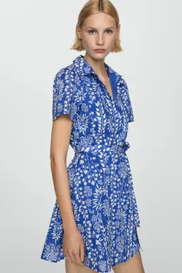 Vestido estampado con lazo de Mango en Vestidos para argentina