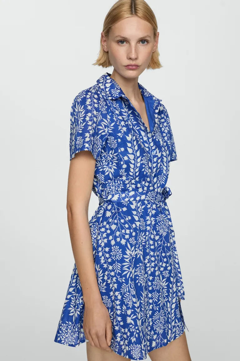 Vestido estampado con lazo de Mango en Vestidos para argentina