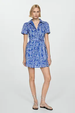 Vestido estampado con lazo de Mango en Vestidos para argentina