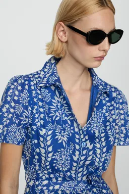 Vestido estampado con lazo de Mango en Vestidos para argentina