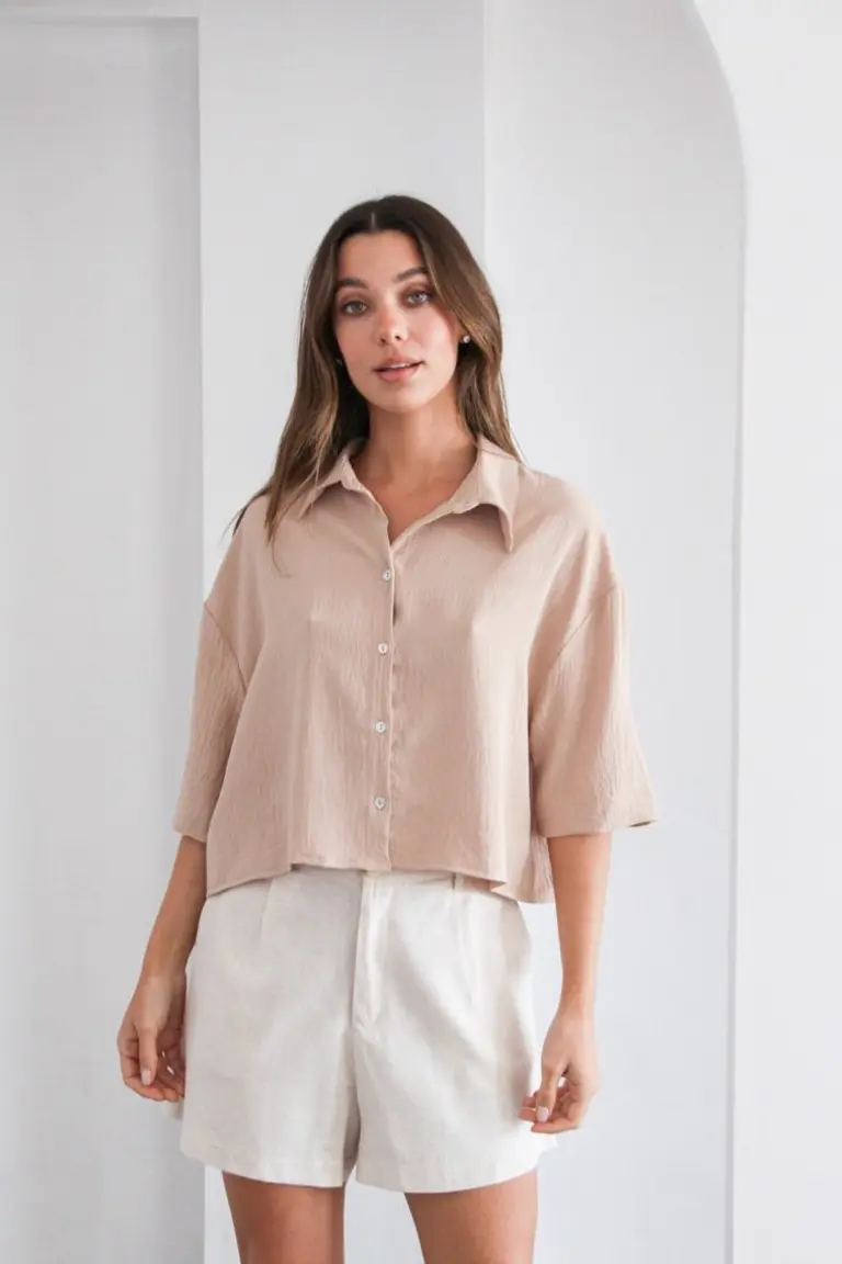 Camisa Crop Manga Corta de Hesed en Camisas para argentina