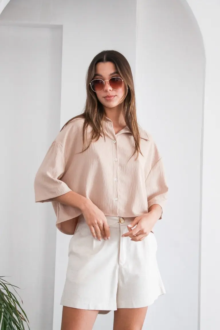 Camisa Crop Manga Corta de Hesed en Camisas para argentina