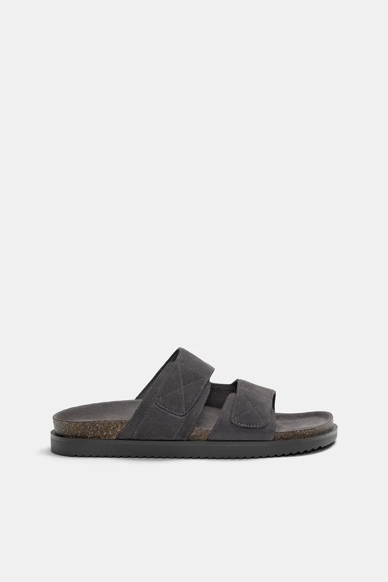 Sandalias planas de cuero de Pull&Bear en Sandalias y Ojotas para argentina