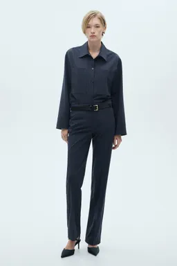 Pantalón recto raya diplomática de Mango en Pantalones para argentina