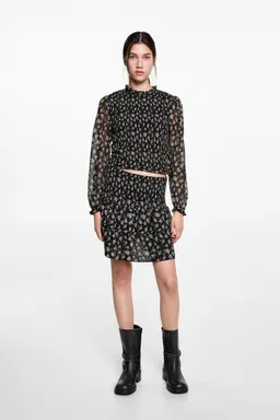 Blusa floral fruncida de Mango Teen en Blusas para argentina