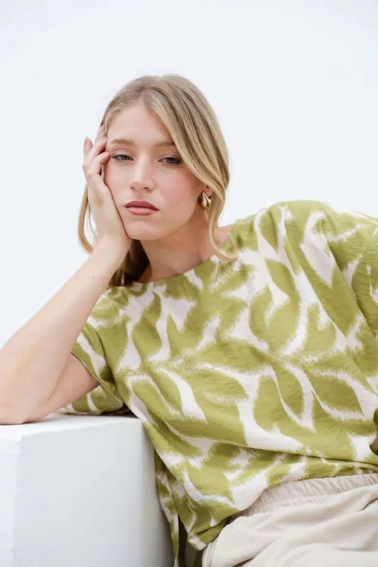 Blusa Seda Estampada de Hesed en Blusas para argentina