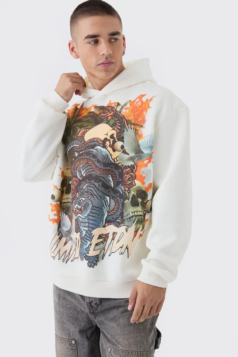 Buzo capucha gráfico tatuaje edición de Boohooman en Buzos y Sweaters para argentina