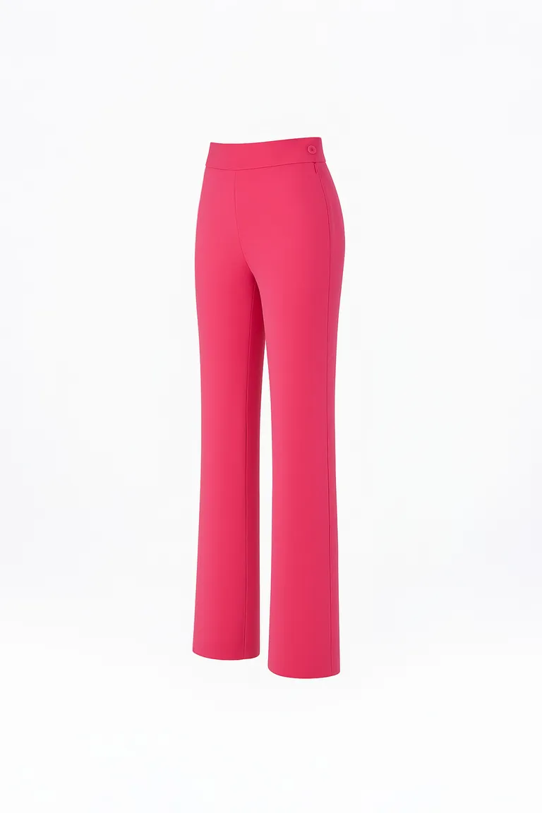 Pantalón Arabella: Diseño modular y elegante en crepe rosa de Naíma en Pantalones para argentina