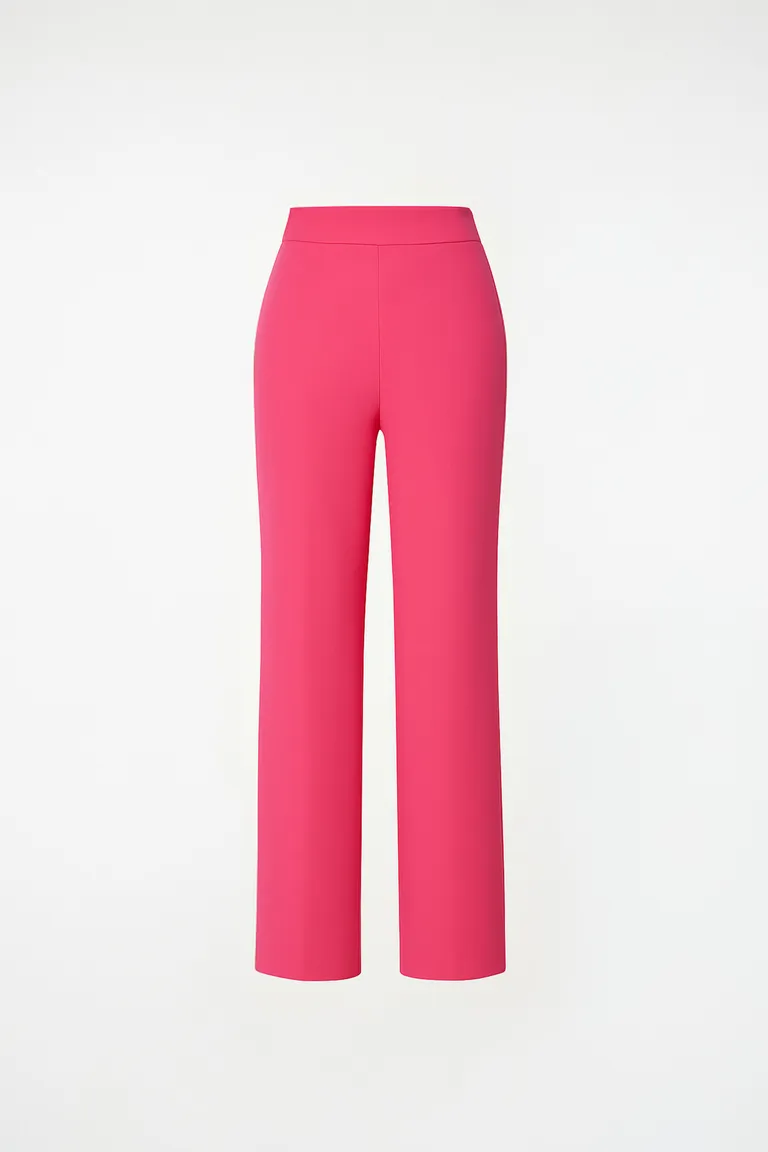 Pantalón Arabella: Diseño modular y elegante en crepe rosa de Naíma en Pantalones para argentina