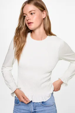 Blusa con fruncido de Mango Teen en Blusas para argentina