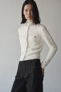 Chaqueta tweed botones joya de Mango en Chaquetas para argentina