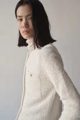 Chaqueta tweed botones joya de Mango en Chaquetas para argentina