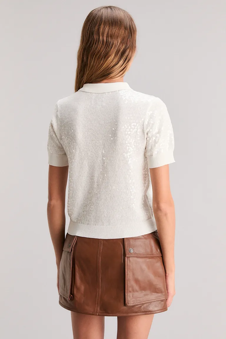 Elegante suéter de punto con aplicaciones de lentejuelas de Kosiuko en Buzos y Sweaters para argentina