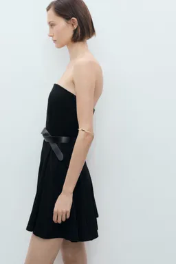 Vestido corto palabra honor tablas de Mango en Vestidos para argentina