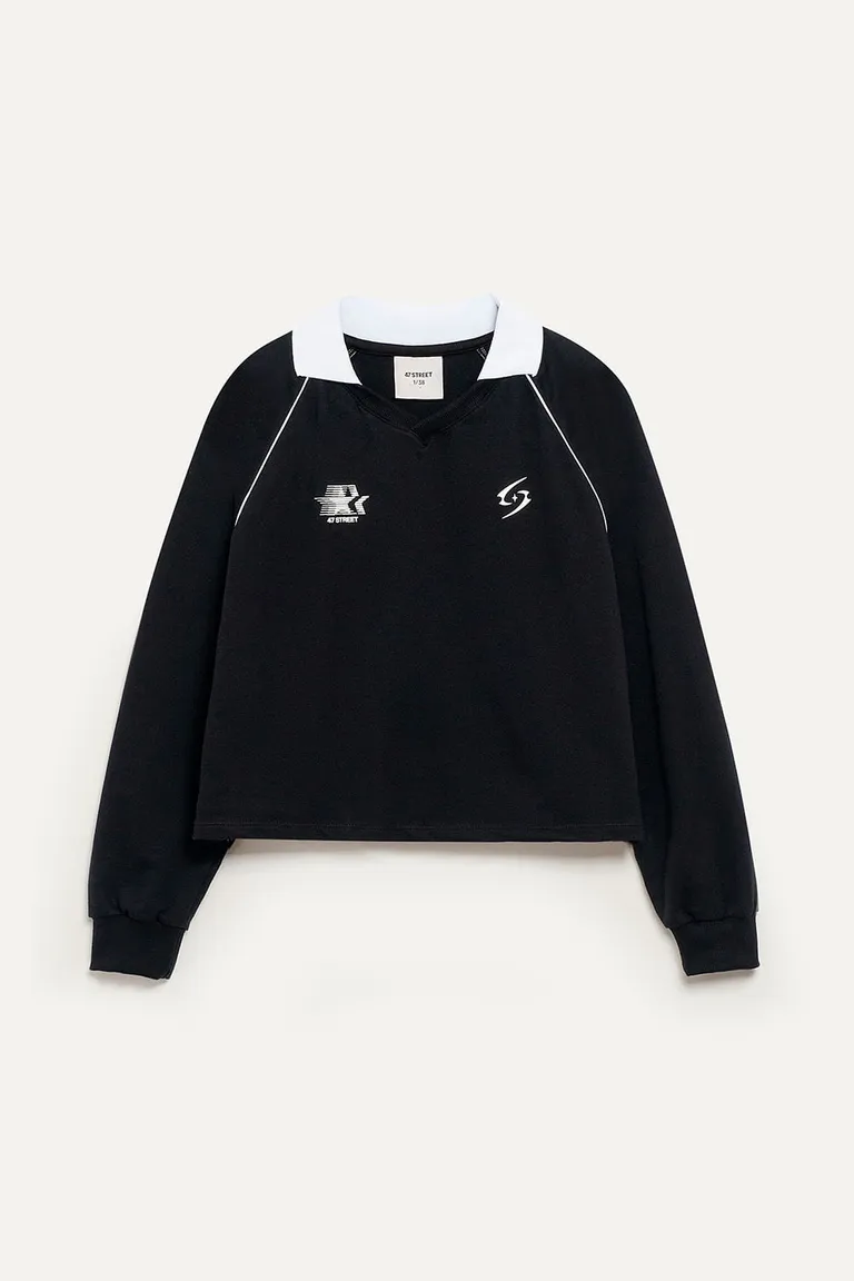 Buzo diseño visionary, negro, prenda cómoda y versátil para mujer de 47 Street en Buzos y Sweaters para argentina