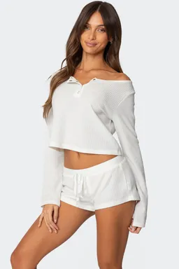 Top corto waffle teddy de Edikted en Tops para argentina