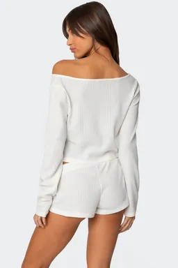 Top corto waffle teddy de Edikted en Tops para argentina